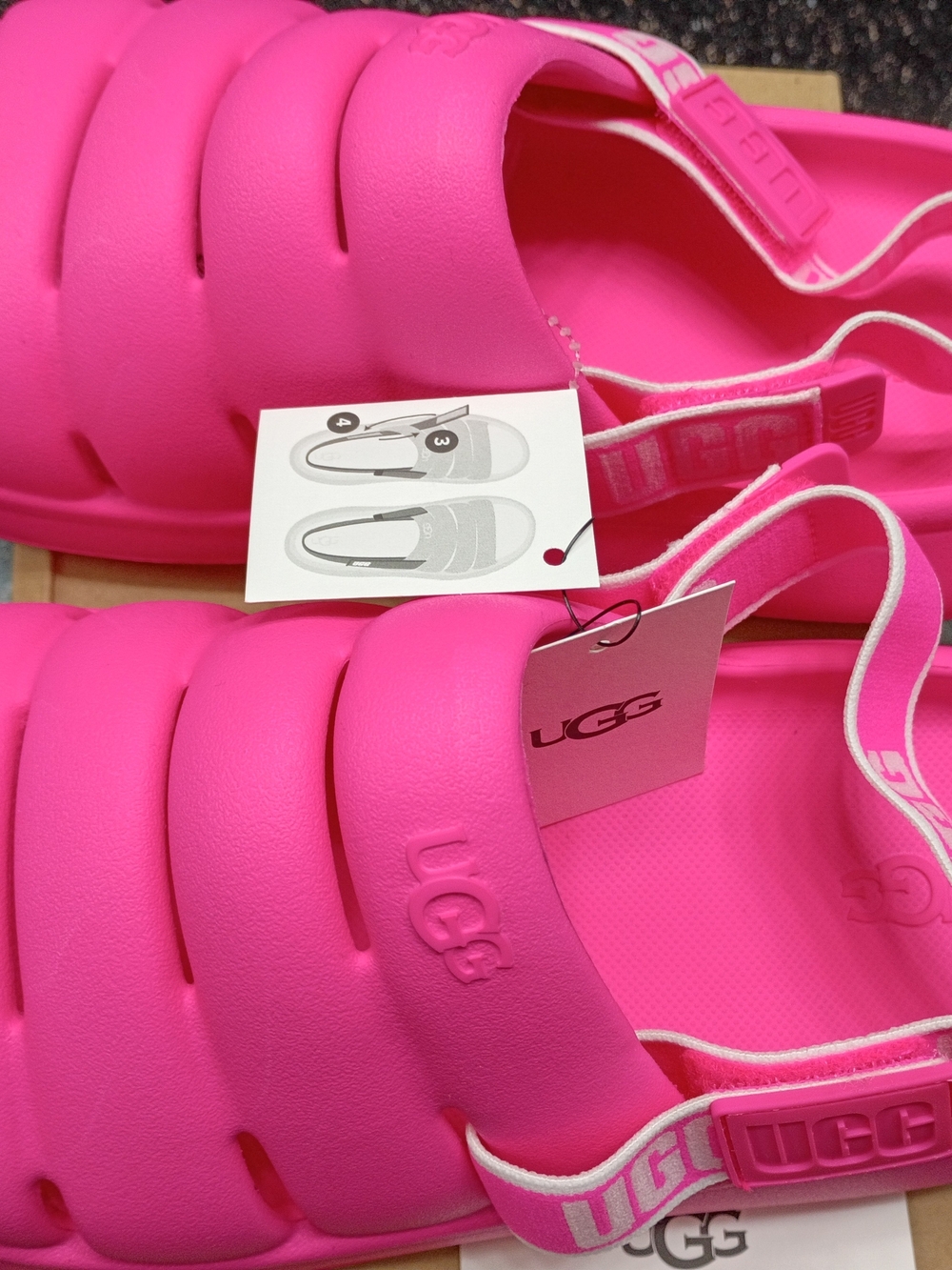 UGG Kids Pink Foam Slide Sandals